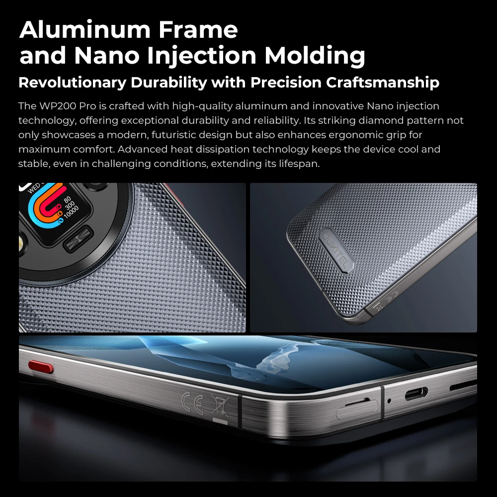 OUKITEL WP200 Pro 5G Outdoor Smartphone – Modulares Design mit abnehmbarer Ohrhörer-Uhr, 72GB RAM + 1TB Speicher, MTK8200, 108MP Kamera – Bild 4