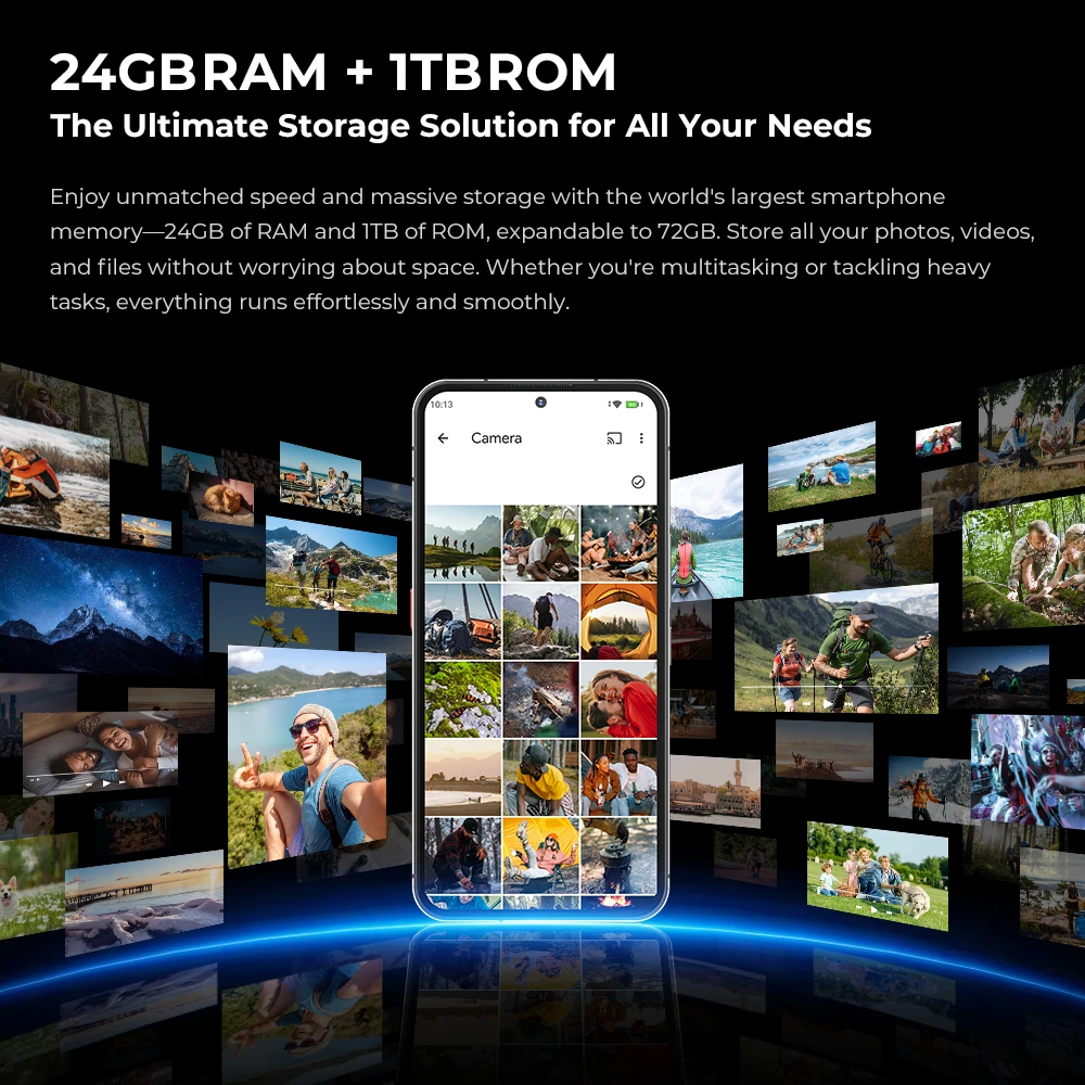 OUKITEL WP200 Pro 5G Outdoor Smartphone – Modulares Design mit abnehmbarer Ohrhörer-Uhr, 72GB RAM + 1TB Speicher, MTK8200, 108MP Kamera – Bild 3