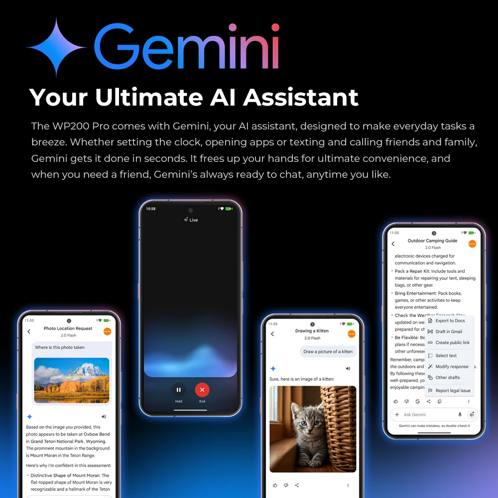 OUKITEL WP200 Pro 5G Rugged Smartphone – Modulares Outdoor-Handy mit abnehmbaren Earphone-Smartwatch, 72GB RAM + 1TB Speicher, MediaTek Dimensity 8200 – Bild 5