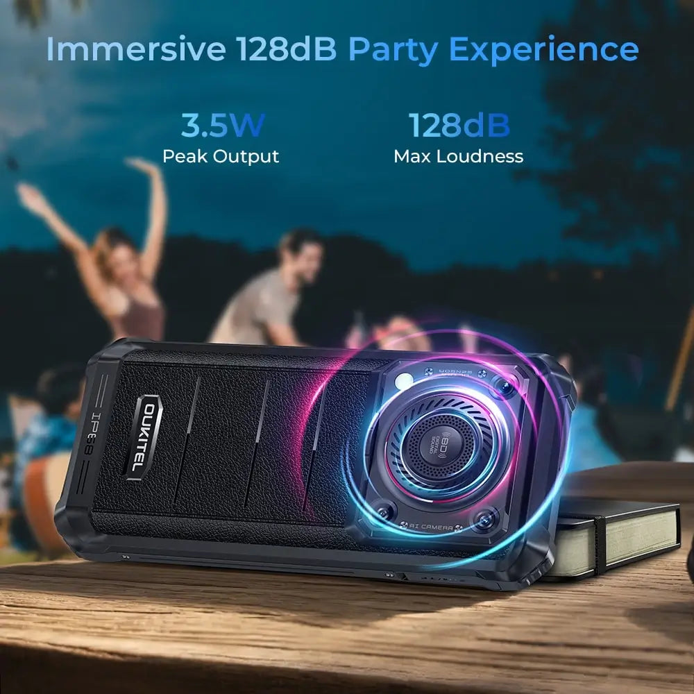 Oukitel WP36 Rugged-Smartphone 10600mAh Akku 8D Sound Triple-Kamera 16GB + 128GB – Bild 2