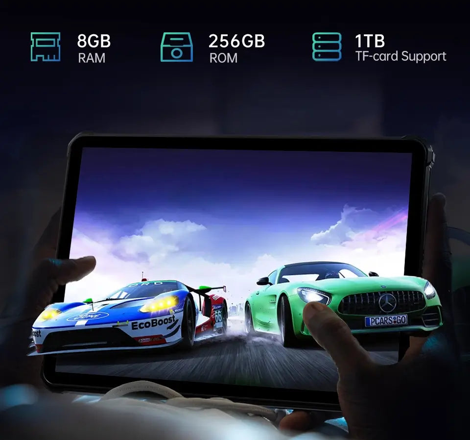 Oukitel RT6 10-Zoll 33W Schnellladung 20000mAh Akku Android 13 Outdoor Tablet (8+256GB) – Bild 7