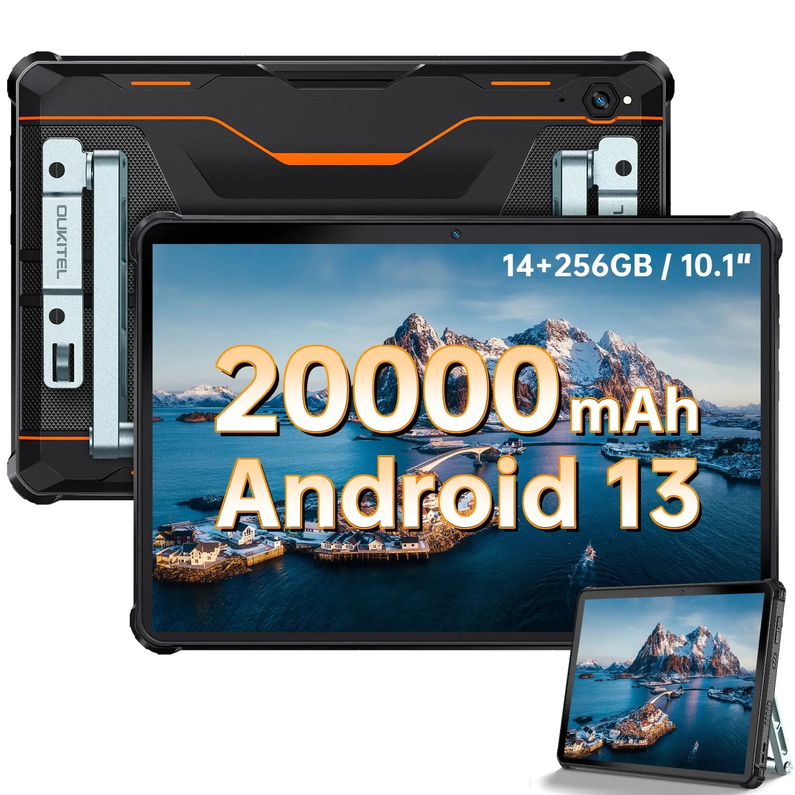 Oukitel RT6 10-Zoll 33W Schnellladung 20000mAh Akku Android 13 Outdoor Tablet (8+256GB) – Bild 2