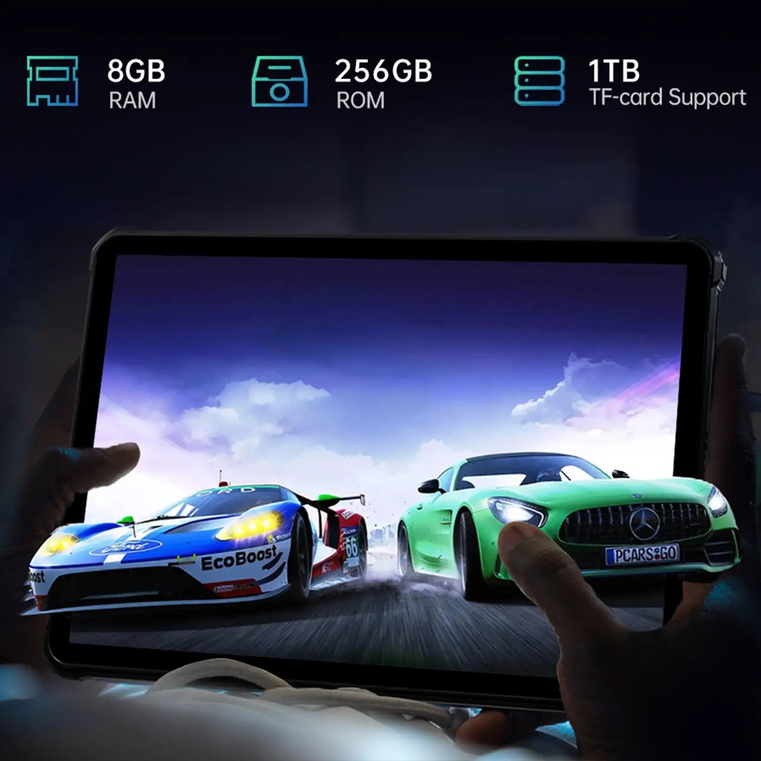 Oukitel RT6 10-Zoll 33W Schnellladung 20000mAh Akku Android 13 Outdoor Tablet (8+256GB) – Bild 4