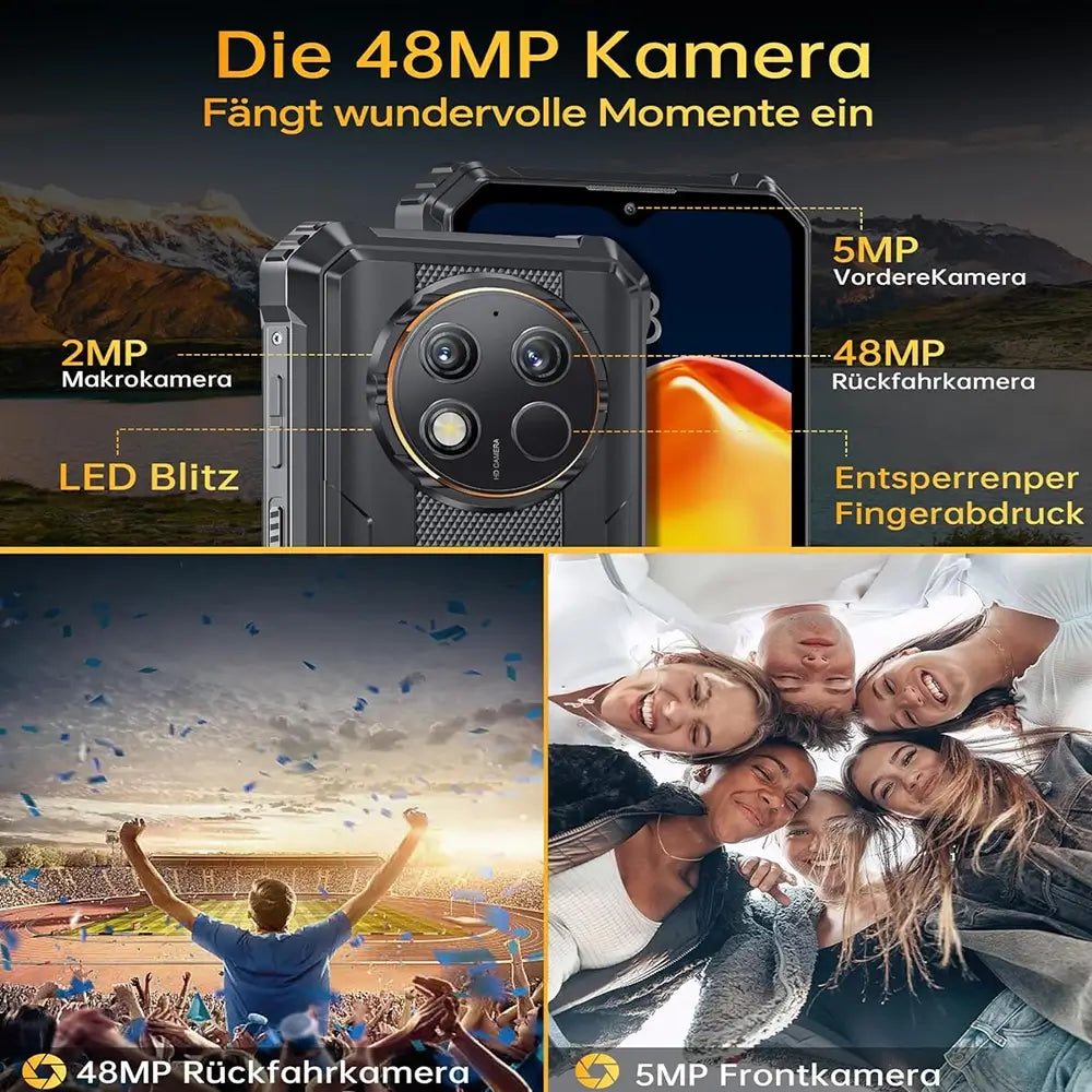 Oukitel WP28 6,52-Zoll 10600mAh Akku Android 13 Rugged Phone (15+256GB NFC) – Bild 4