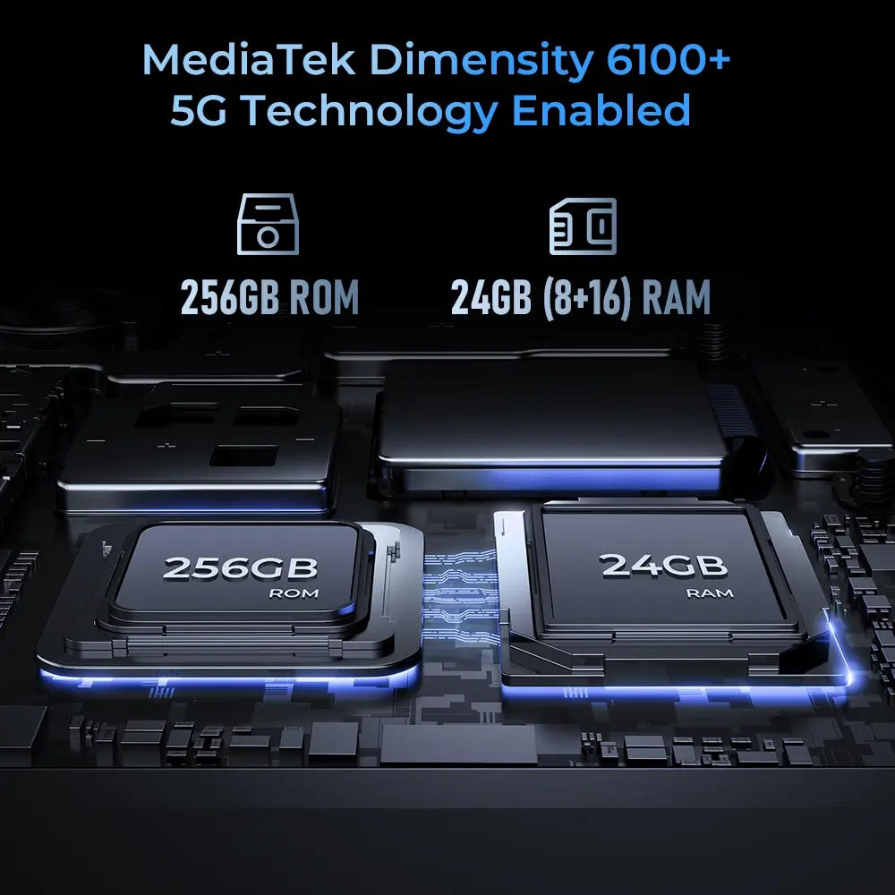 Oukitel WP33 Pro 5G Rugged Smartphone mit 136dB Lautsprecher 22000mAh Akku 6,6-Zoll FHD+ Bildschirm(24+256GB NFC) – Bild 5