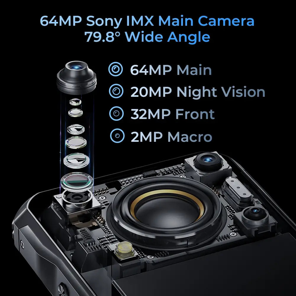 Oukitel WP33 Pro 5G Rugged Smartphone mit 136dB Lautsprecher 22000mAh Akku 6,6-Zoll FHD+ Bildschirm(24+256GB NFC) – Bild 6