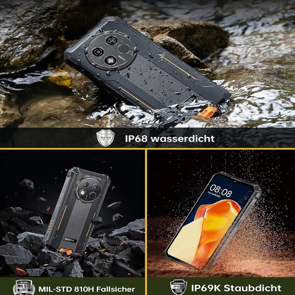 Oukitel WP28 6,52-Zoll 10600mAh Akku Android 13 Rugged Phone (15+256GB NFC) – Bild 7