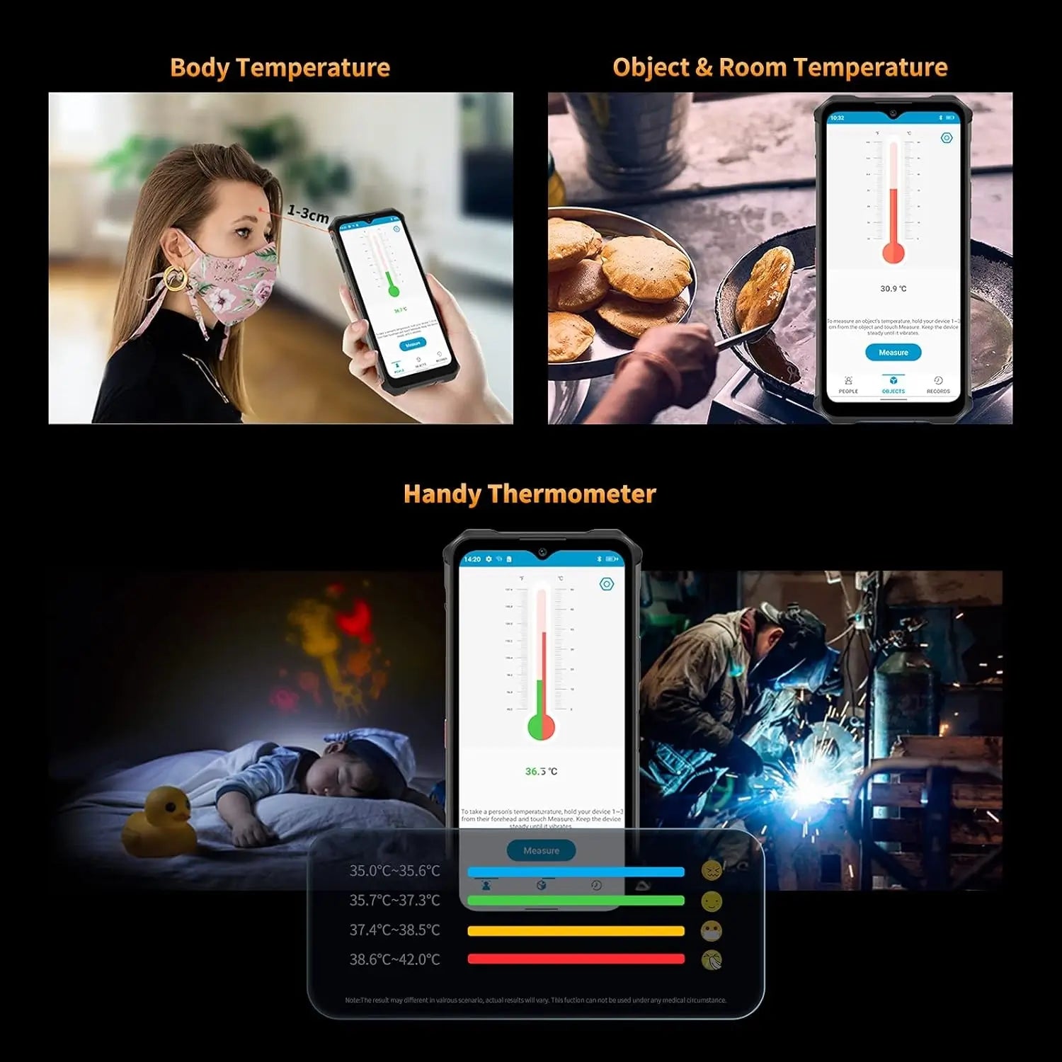 OUKITEL WP13 5G Infrared Thermometer Rugged Phone – Bild 5