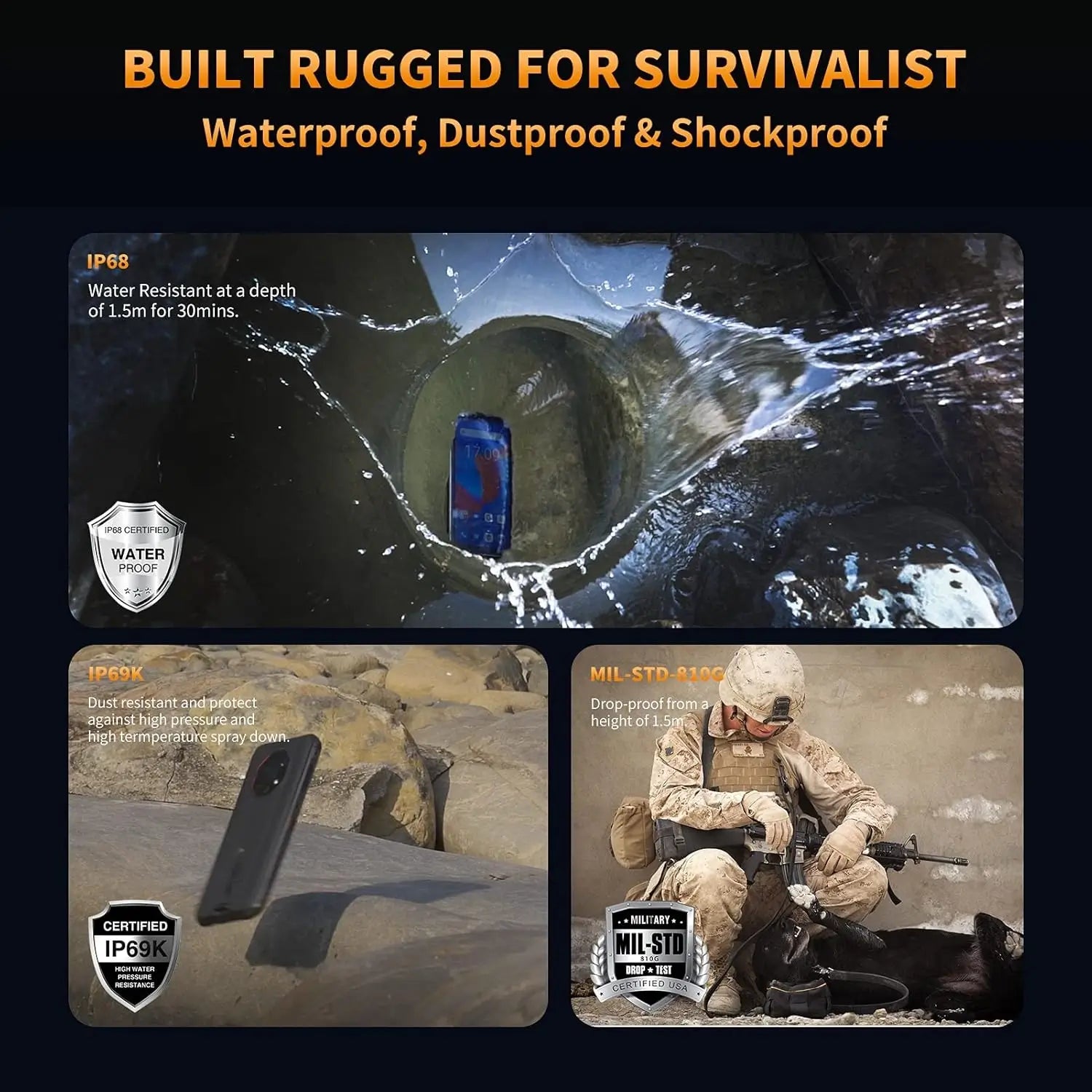 OUKITEL WP13 5G Infrared Thermometer Rugged Phone – Bild 7