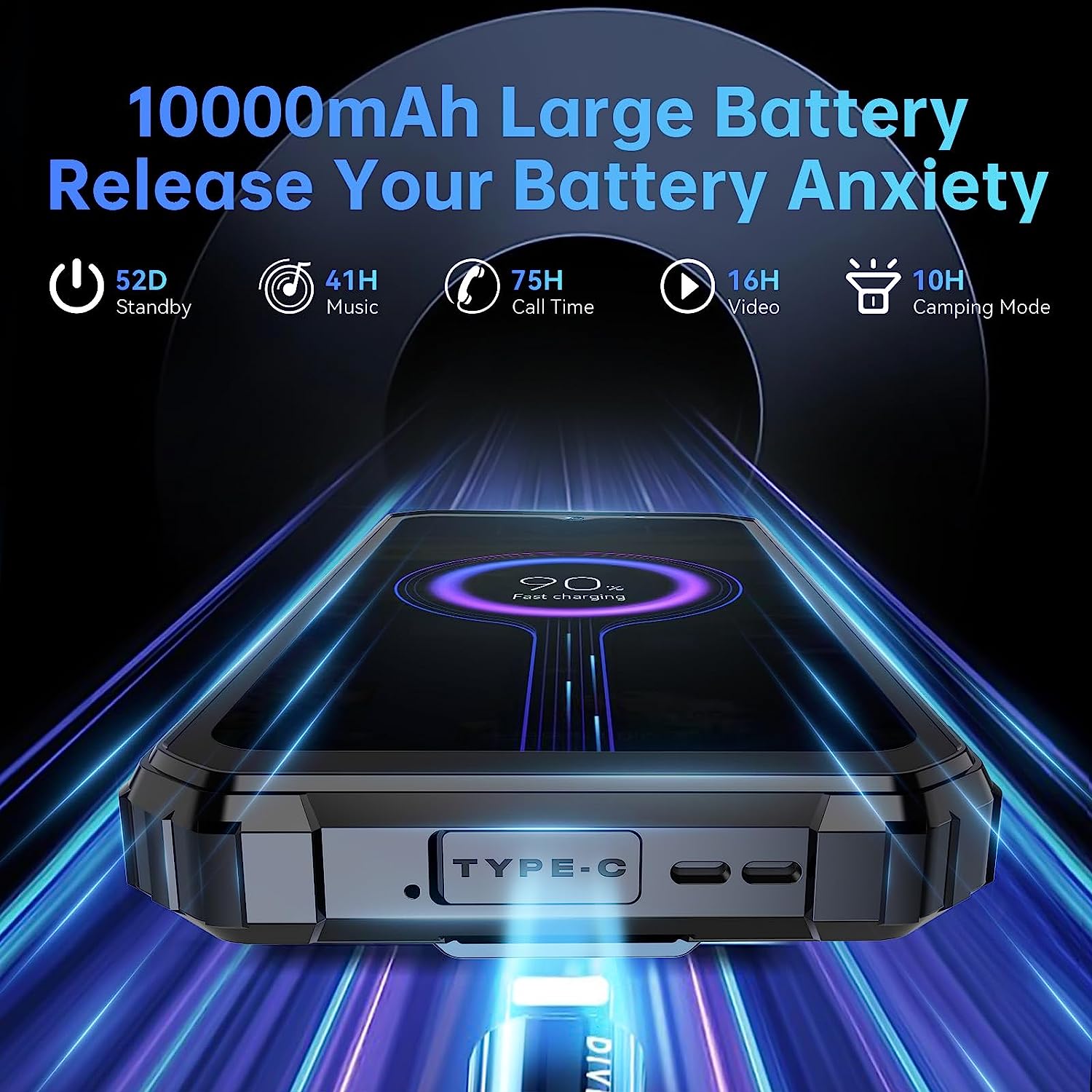 Oukitel WP26 10000mAh Akku 1200 LUM Super Camping Licht Outdoor Smartphone(16+256GB NFC) – Bild 5