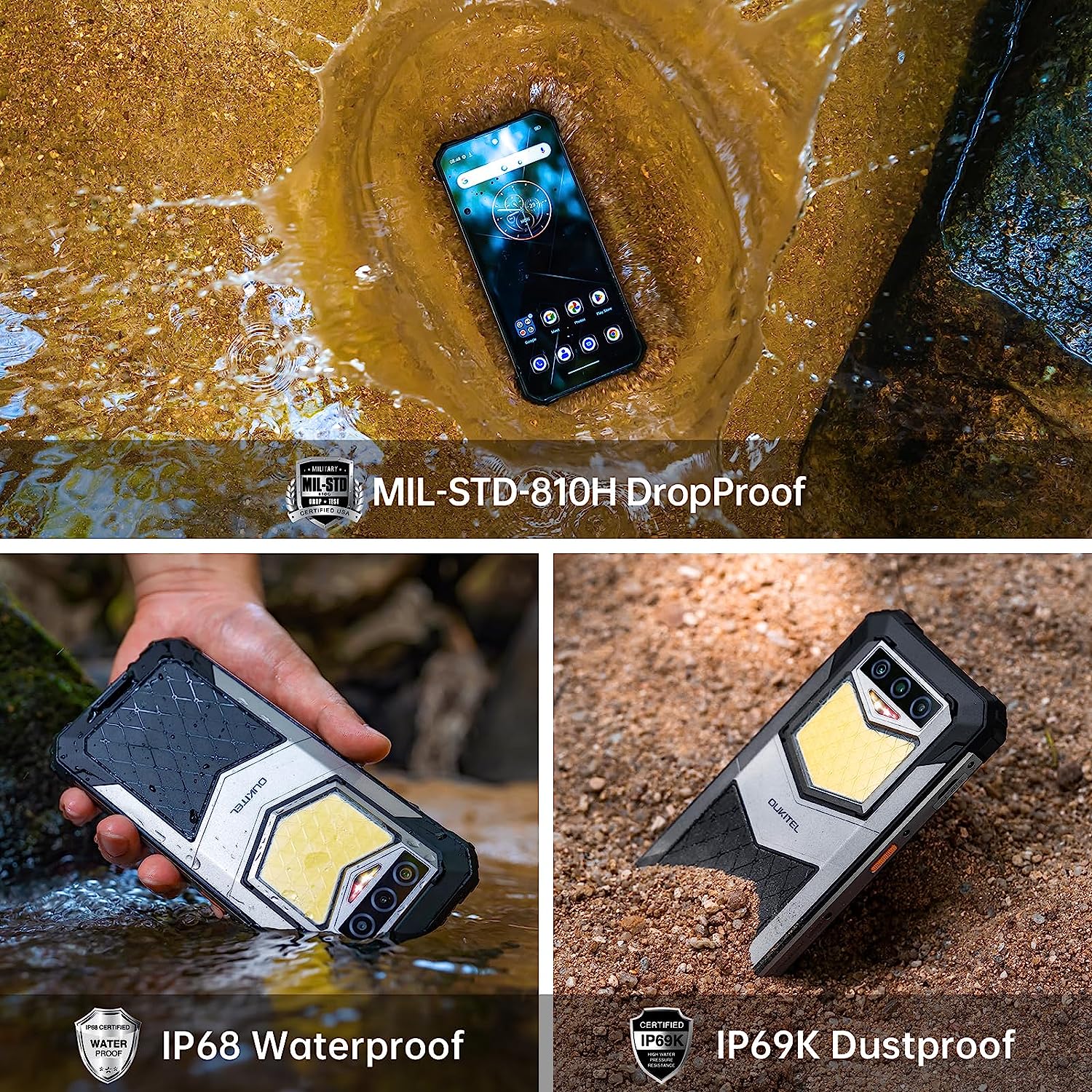 Oukitel WP26 10000mAh Akku 1200 LUM Super Camping Licht Outdoor Smartphone(16+256GB NFC) – Bild 7